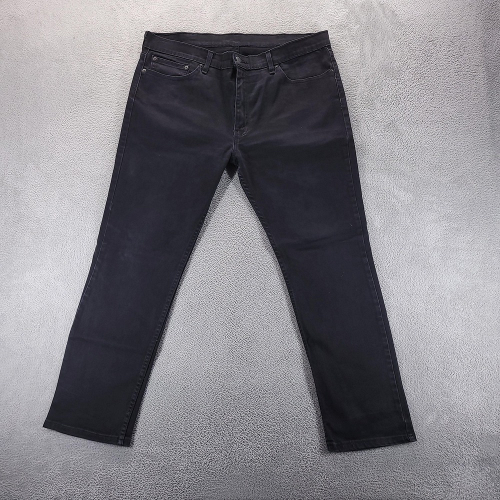 Levis 511 Jeans Mens 38x30‎ Black Slim Tapered Dark Wash Stretch Minimalist